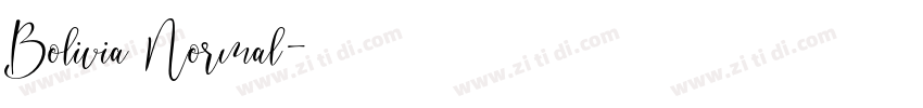 Bolivia Normal字体转换 Bolivia Normal字体转换